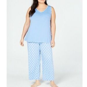 Charter Club Plus Size Tank Cropped Pants Pajamas